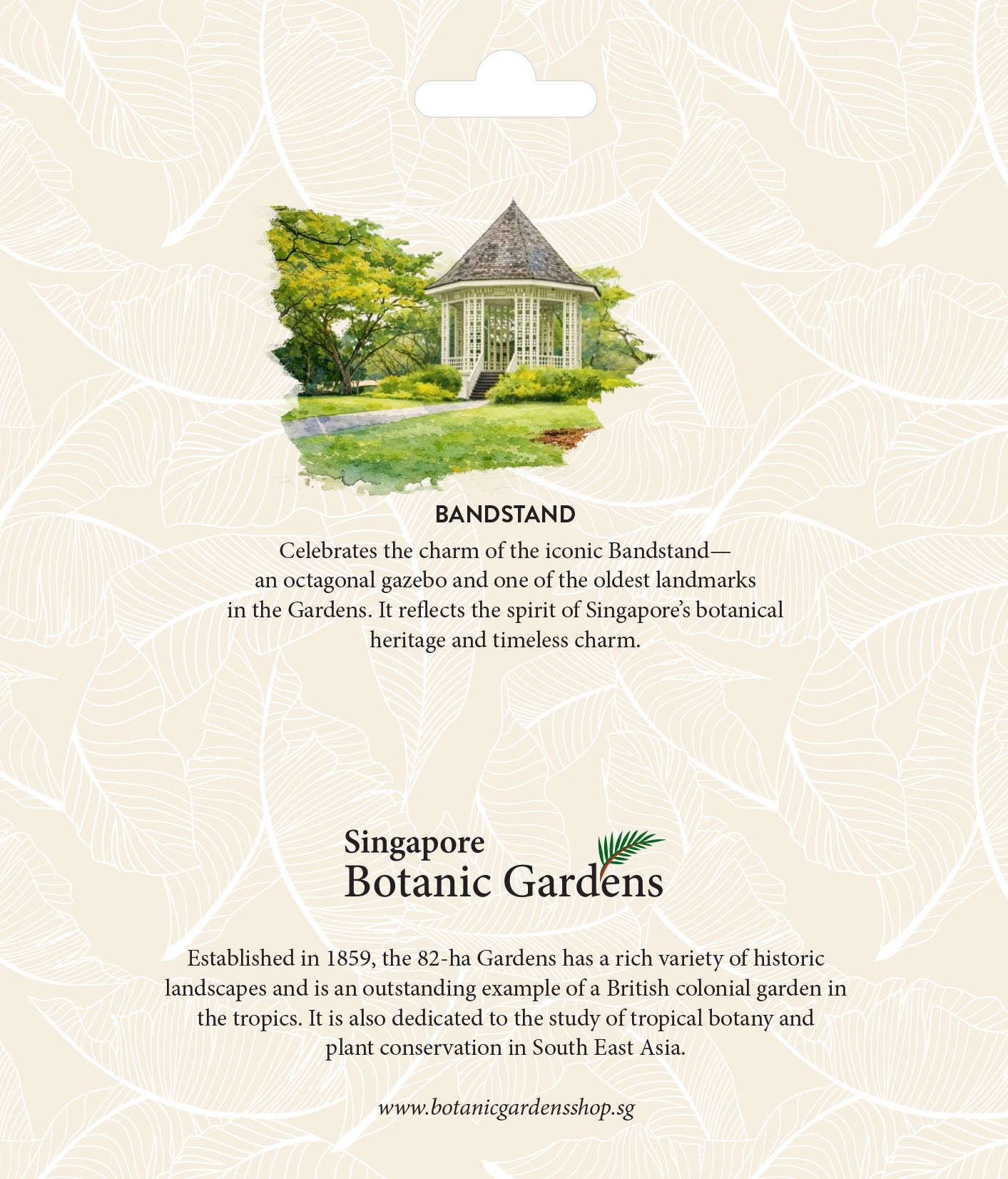 Botanic Luggage Sticker – Iconic Bandstand