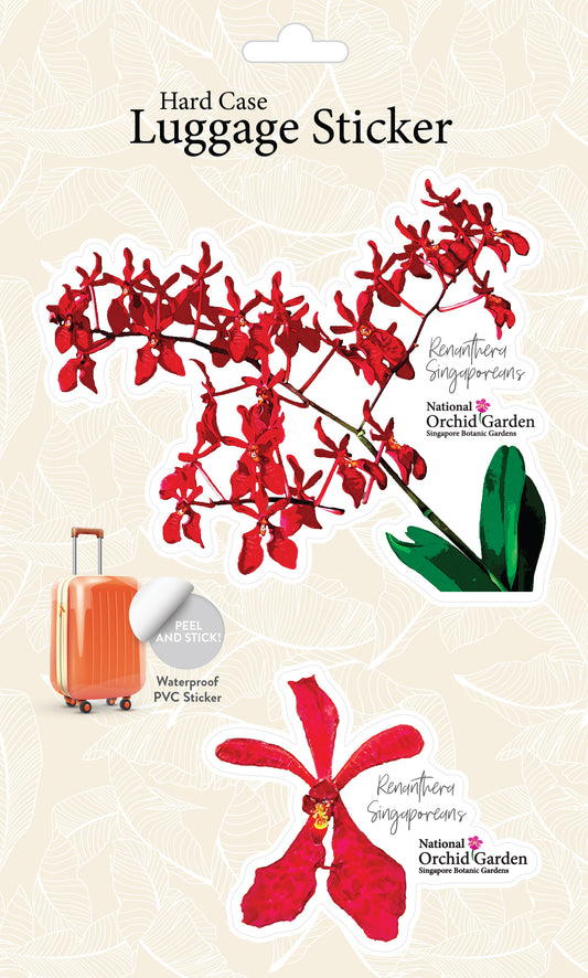 Botanic Luggage Sticker – Renanthera Singaporeans
